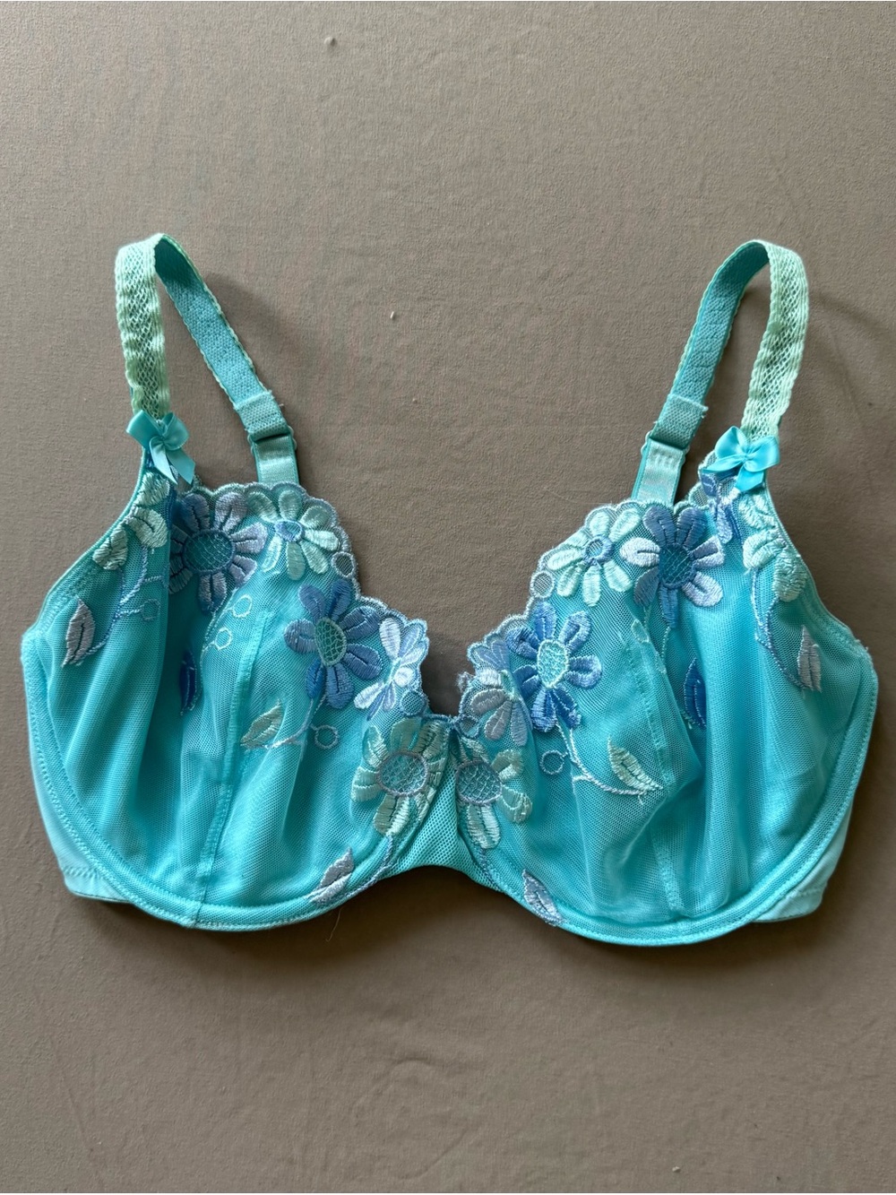 Y2K Era Victoria's Secret "Crazy Daisy" Embroidered Lace balconette bra